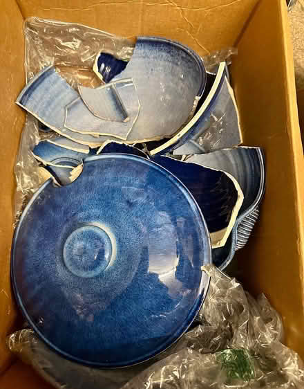 Photo of free broken blue crockery (M33) #1