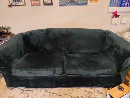 Photo of free Blue sleeper sofa with slipcover (Magnolia) #2