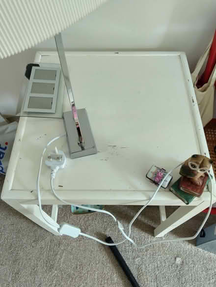 Photo of free Utility table (approx 85years old) wooden painted white (Ringmer BN8) #2