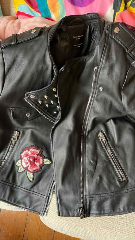 Photo of free Faux leather jacket (Off Mill Road, Cambridge) #1