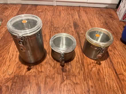 Photo of free Various steel canisters w pop-top (Pease) #1