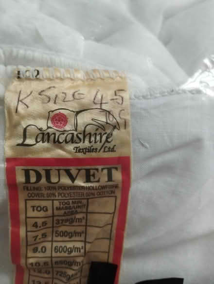 Photo of free King size duvet (Morpeth NE61) #1