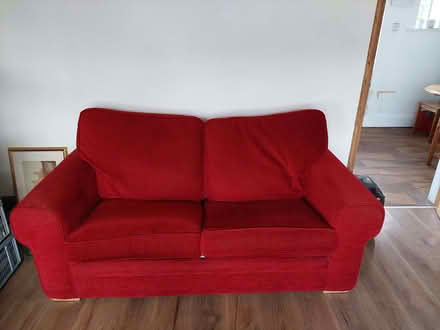 Photo of free Red sofa / settee (Kendal LA9) #1