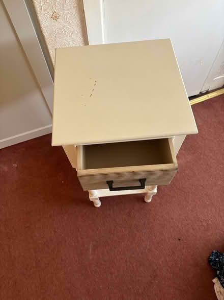 Photo of free Small cream table (Ballinteer) #1