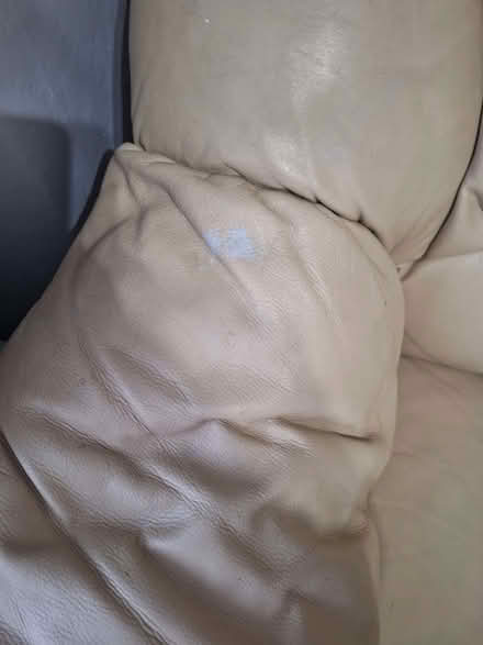Photo of free Cream leather sofa (Seaside BN22) #4