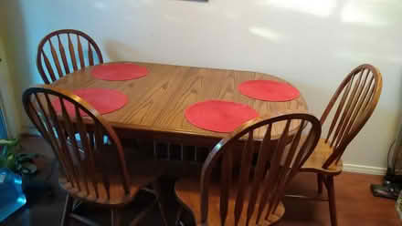 Photo of free Oak table and 4 chairs (NW side) #1