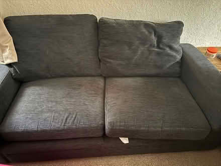 Photo of free Grey M & S 3 seater couch (LS15 Whitkirk Leeds) #1