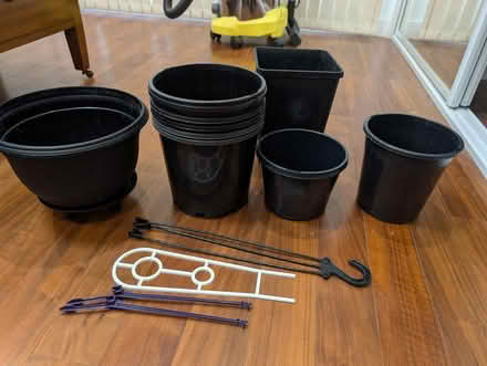 Photo of free Black plastic plant pots (Hunters Hill, NSW) #1