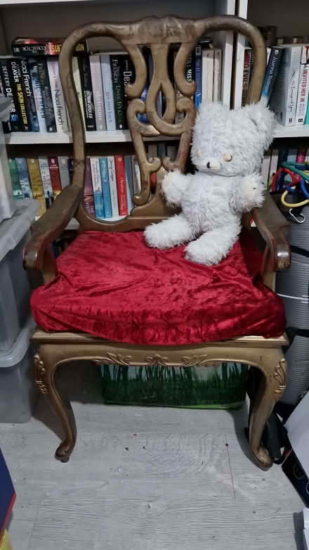 Photo of free Carver chair that has been used as a prop throne! (East Barnet EN4) #1