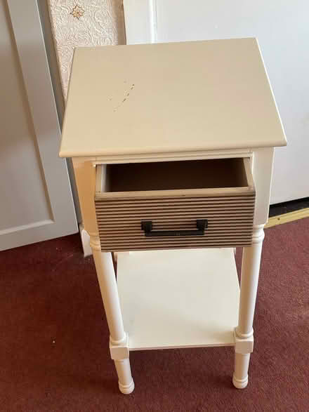 Photo of free Small cream table (Ballinteer) #2