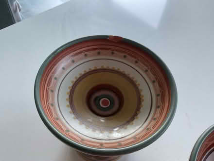 Photo of free Pair of pottery candle holders (Covingham SN3) #2