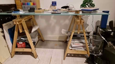 Photo of free Glass topped desk (East Barnet EN4) #1