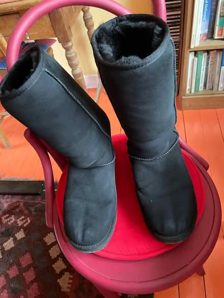 Photo of free Black sheepskin boots (Carrick Knowe EH12) #1