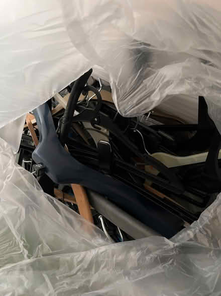 Photo of free Big bag of assorted coat hangers in good condition (Clevelode WR13) #1