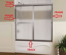 Photo of Shower door tracks/frame (Mississauga - L5M 4T2) #1