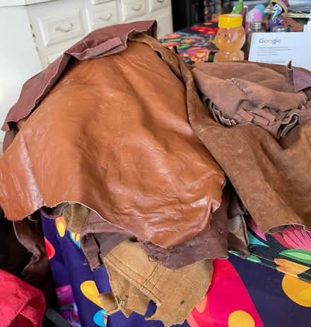 Photo of free Leather scrap (downtown area) #1