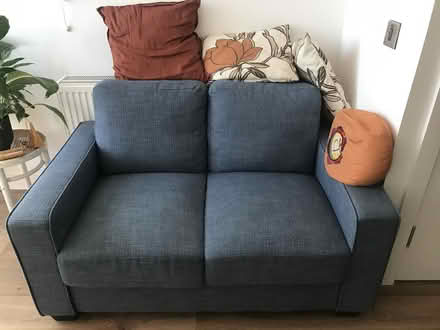 Photo of free Nice Blue (loveseat) Sofa (Dublin 8) #3