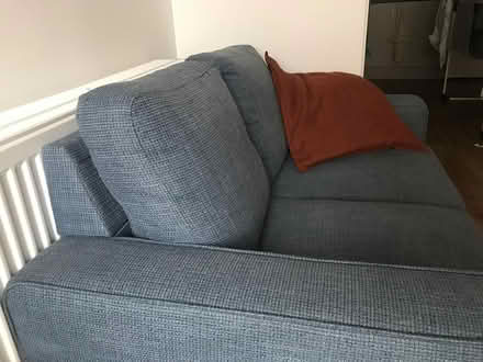 Photo of free Nice Blue (loveseat) Sofa (Dublin 8) #1