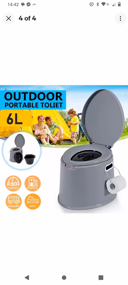 Photo of free Portable Camping Toilet, new in box (Morda SY10) #1
