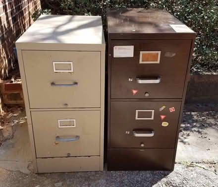 Photo of free Two 2-Drawer Metal File Cabinets (Toco Hill) #1