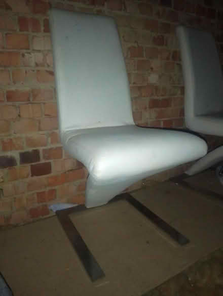 Photo of free White chairs (Hastings TN35) #1