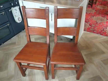 Photo of free Solid wood dining room chairs (Mankinholes OL14) #1