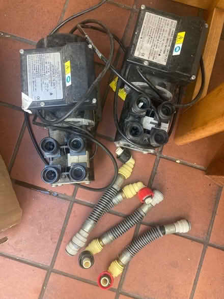 Photo of free Two shower pumps - working (Bradford on Avon BA15) #1