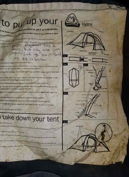 Photo of free 2 man tent with porch (Shotover OX3) #2