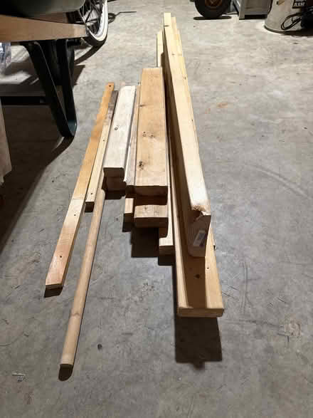 Photo of free Misc pieces wood and shelves (Bedford NH) #1