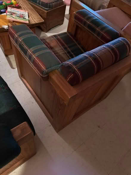 Photo of free Two full This End Up sofas, chair (Near Long Gate shopping center) #2