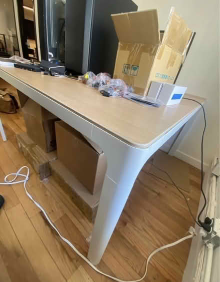 Photo of free Square wood table/ desk (W 27St and 6th Ave) #2