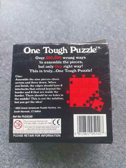 Photo of free One Tough Puzzle (Cheam SM2) #2