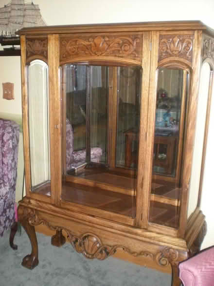 Photo of free Antique Curio Cabinet (near Mall at Whitney Place) #1