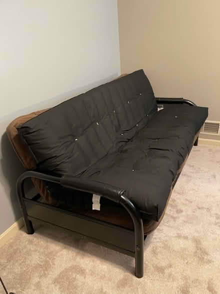 Photo of free Futon black metal frame (Near Wesley Road) #1