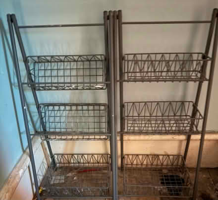 Photo of free Grey foldable shelves (WF2, Thornes) #1