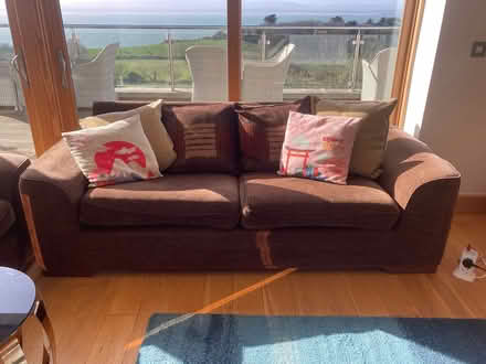 Photo of free 2 brown sofas (Howth) #2