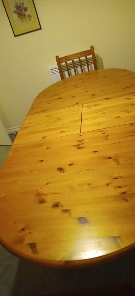 Photo of free Pine dining table (Headley Down GU35) #2