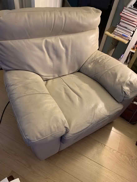 Photo of free 2 piece leather suite (Tadley RG26) #1