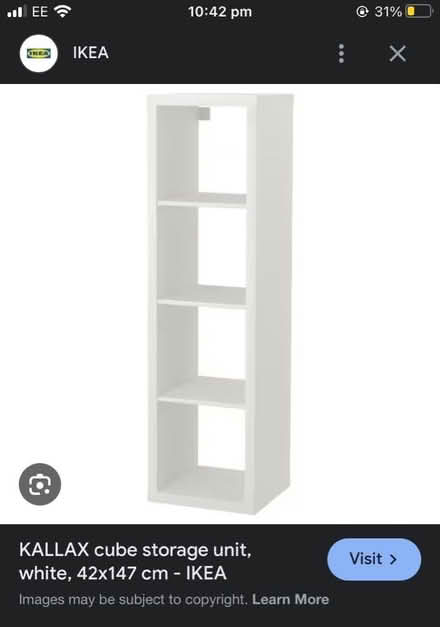 Photo of free Ikea storage shelf unit (Knighton LE2) #2