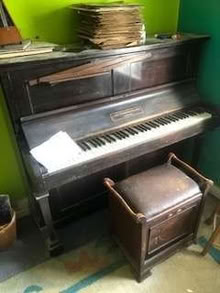 Photo of free John Strohmenger upright Piano, with antique stool. (Ealing TW8) #1