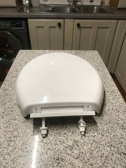 Photo of free white toilet seat (Stow LN1) #2