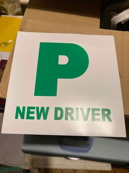 Photo of free P New Driver plate (Wrenn School NN8) #1