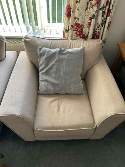 Photo of free Two seater settee and armchair. (Croston PR26) #2