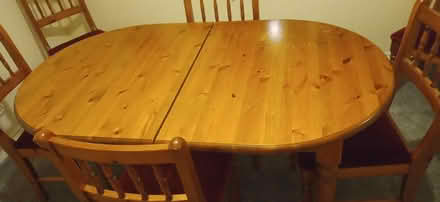 Photo of free Pine dining table (Headley Down GU35) #3