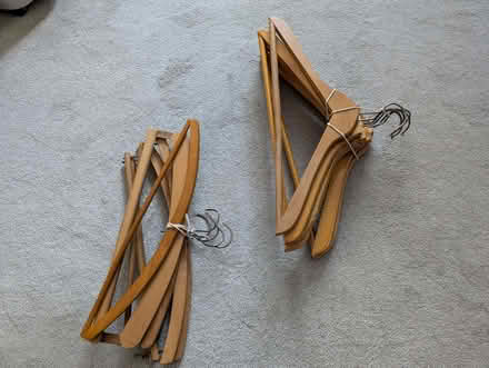 Photo of free wooden coathangers (Pant SY10) #1