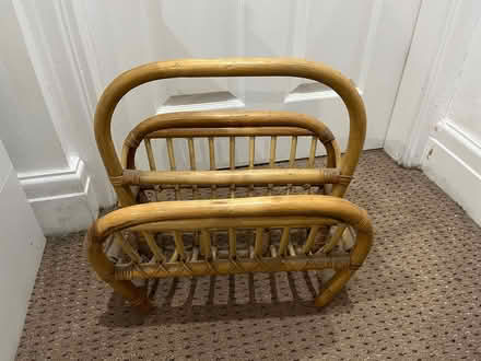 Photo of free Wooden (cane) magazine rack (Bare LA4) #2