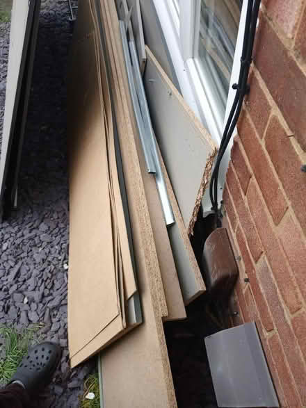 Photo of free Set of hardwood of dismantled big double door wardrobe (Potter Street CM17) #3