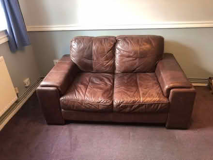 Photo of free large leather sofa (Brookthorpe GL4) #1