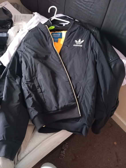 Photo of free Black Adidas jacket with orange lining (Reading West RG1) #1