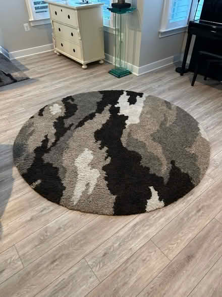 Photo of free Round rug - camouflage pattern (Alexandria, VA) #1